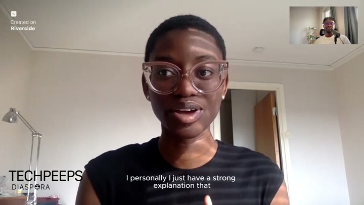 Otema Yirenkyi speaking during her Tech Peeps Diaspora interview
